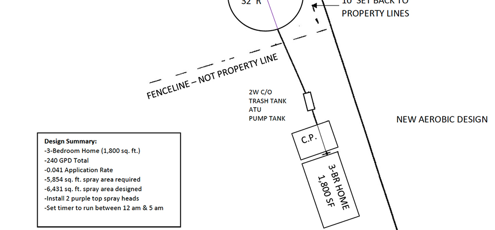 Septic Tank Design Drawing Livingston, TX